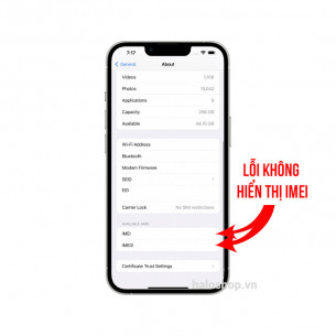 iPhone 13 Lỗi Không Nhận Sim, No iMei, No Modem Firmware