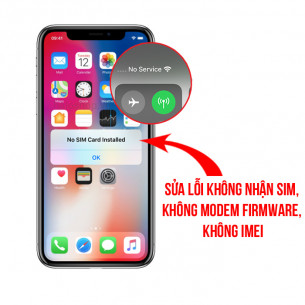 iPhone X Lỗi Không Nhận Sim, No iMei, No Modem Firmware