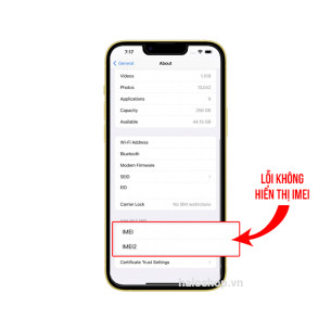 iPhone 14 Lỗi Không Nhận Sim, No iMei, No Modem Firmware