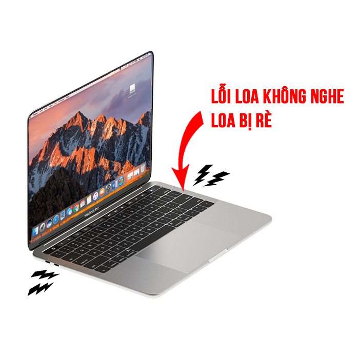 MacBook Pro 15" Model A1990 Lỗi Loa Không Nghe, Loa Bị Rè